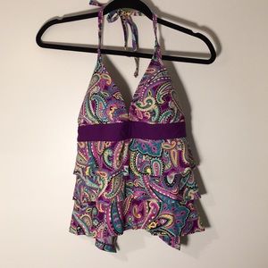 Catalina Ruffled Floral Tankini
